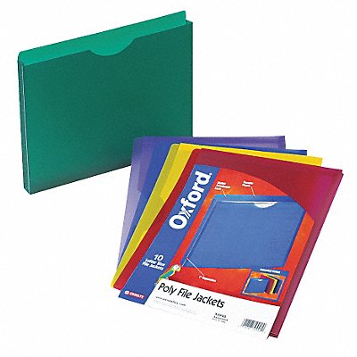 Expand File Jacket Assorted Poly PK10 MPN:PFX50990