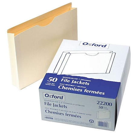 Expandable File Jacket, Manila, PK50 MPN:PFX22200