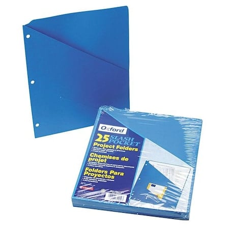 Pocket Folder, Blue, 11 Pt. Stock, PK25 MPN:PFX32902