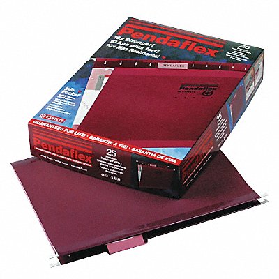 Hanging File Folders Burgundy PK25 MPN:PFX415215BUR Hanging File Folders Burgundy PK25 MPN:PFX415215BUR