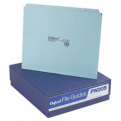 File Guide Set Write-On Tabs Blue PK100 MPN:PFXPN205