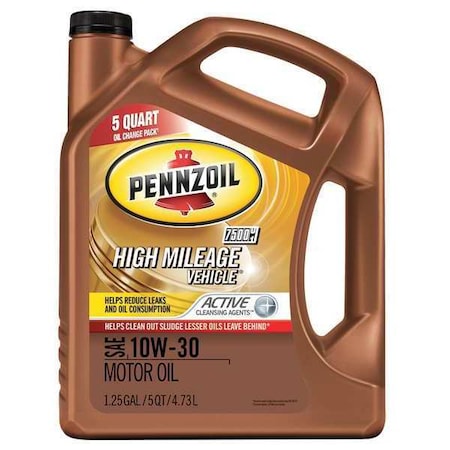 Engine Oil, 10W-30, Hi Mileage, 5 Qt. MPN:550045205
