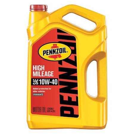 Engine Oil, 10W-40, Hi Mileage, 5 Qt. MPN:550045217