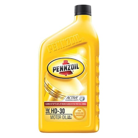 Engine Oil, 30W, Conventional, 1 Qt. MPN:PENZ30