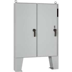 Hoffman A60X6112LPFTC 2 Door W/Floor Stands Disc. Encl 60.12X61.75X12.12 Paint A60X6112LPFTC