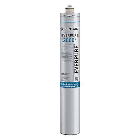 Replacement Ice Maker Quick Connect Filter, 0.5 micron, 1.7 gpm, 9000 gal, 20-3/4 in H MPN:EV961222-75