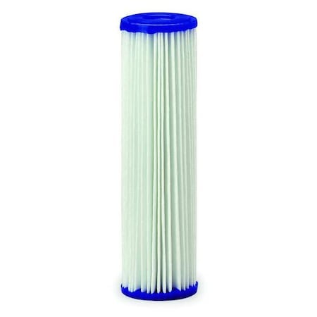 Pleated Filter Cartridge, 10 gpm, 30 Micron, 2-5/8