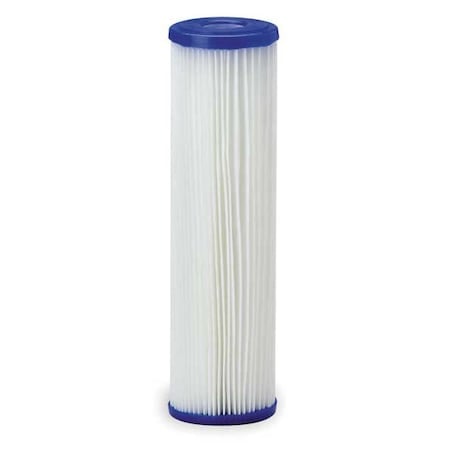 Pleated Filter Cartridge, 10 gpm, 50 Micron, 2-5/8