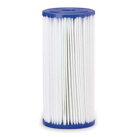 Pleated Filter Cartridge, 10 gpm, 30 Micron, 4-1/2