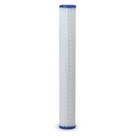 Pleated Filter Cartridge, 10 gpm, 30 Micron, 2-5/8