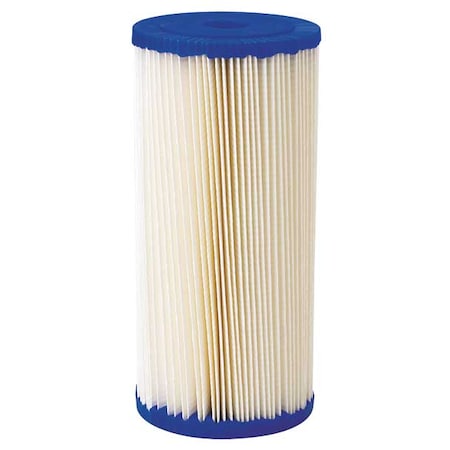 Pleated Filter Cartridge, 20 gpm, 20 Micron, 4-1/2