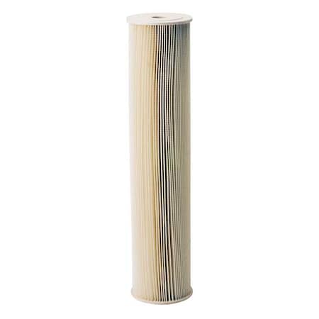 Pleated Filter Cartridge, 20 gpm, 5 Micron, 4-1/2