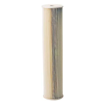Pleated Filter Cartridge, 20 gpm, 50 Micron, 4-1/2