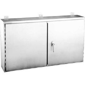 Hoffman A244808WFSSLP Continuous Hinge 2 Dr W/3-Point Ltch Type 12 24.00x48.00x8.00in A244808WFSSLP