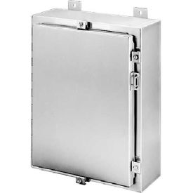 Hoffman A48H3612SSLP Continuous Hinge W/Clamps Type 4X 48.00x36.00x12.00in SS Type 304 A48H3612SSLP