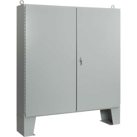 Hoffman A726012ULP 2 Door W/Floor Stands Type 12 Encl 72.06X60.06X12.06 Steel/Paint A726012ULP