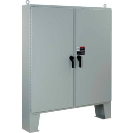 Hoffman A74H6018LP3PT 2 Door W/3Pt. Latches & Floor Stands Type 4 74.06X60.06X18.06 A74H6018LP3PT