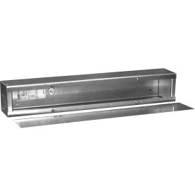 Hoffman A4496T1T Wire Trough Type 1 4.00x4.00x96.00 Steel/Gray A4496T1T
