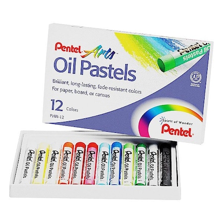 Oil Pastel Set w/Carrying Case, 12 Pc MPN:PENPHN12