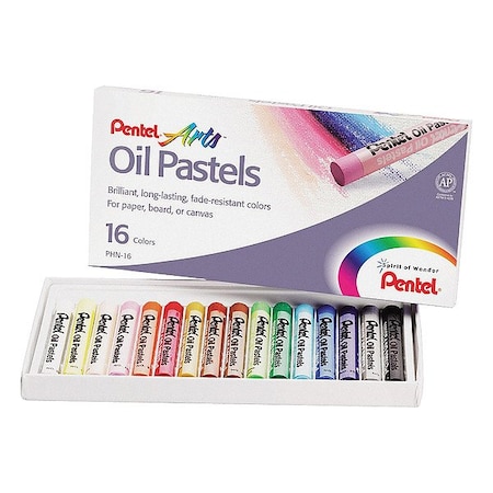 Oil Pastel Set w/Carrying Case, 16 Pc MPN:PENPHN16