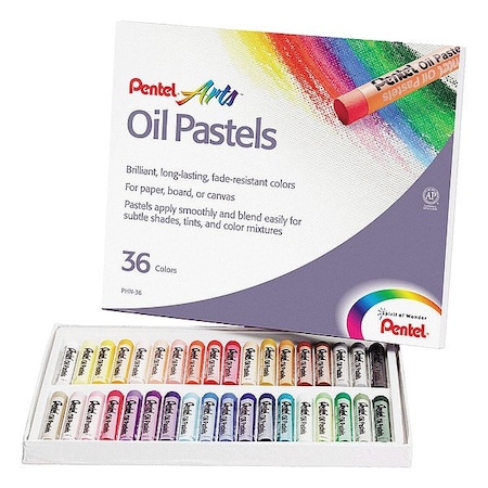 Oil Pastel Set w/Carrying Case, 36 Pc MPN:PENPHN36