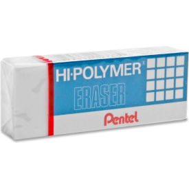 Pentel® Hi-Polymer Eraser Large Nonabrasive White ZEH10