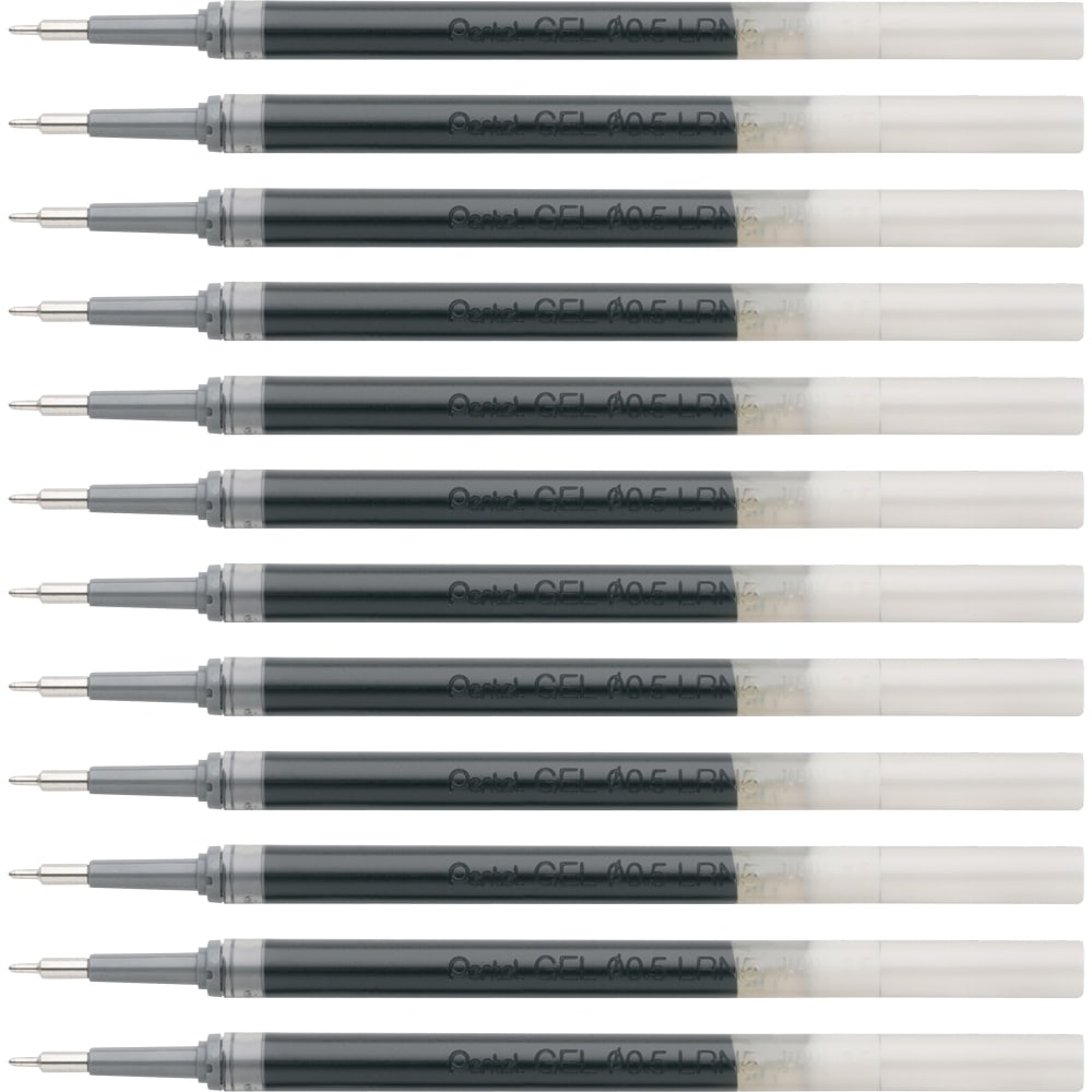 EnerGel Liquid Gel Pen Refill - 0.50 mm, Fine Point - Black Ink - Smudge Proof, Smear Proof, Quick-drying Ink, Glob-free, Smooth Writing - 12 / Box MPN:LRN5ABX