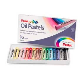 Pentel® Oil Pastels 16 Assorted Colors Set of 16 PHN16