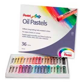 Pentel® Oil Pastels 36 Assorted Colors Set of 36 PHN36