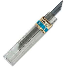 Pentel® Super Hi-Polymer Lead Refill B Leads 0.7mm Medium Black 12/Tube 50B