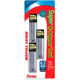 Pentel® Super Hi-Polymer Lead Refill HB Leads Fine 0.5mm 30/Tube 3 Tubes/Pack C25BPHB3K6