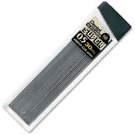 Pentel® Super Hi-Polymer Lead Refill Fine HB Leads 0.5mm Black 30/Tube C25HB