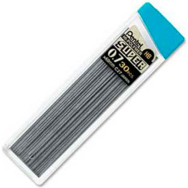 Pentel® Super Hi-Polymer Lead Refill HB Leads 0.7mm Medium Black 30/Tube C27HB
