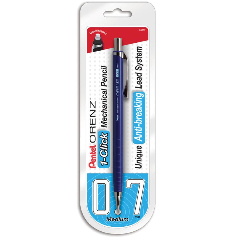 Pentel Orenz Mechanical Pencil, B Lead, 0.7 mm, Blue Barrel MPN:PP507BP