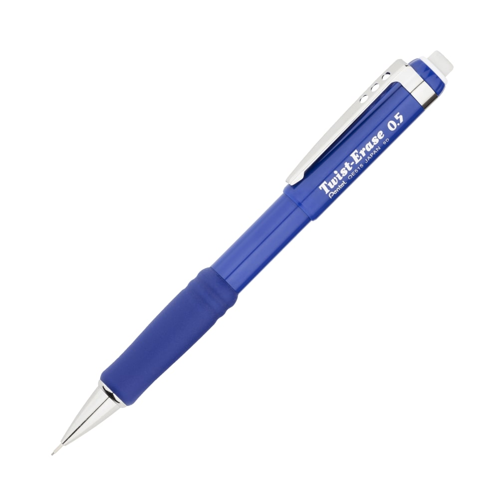 Pentel Twist-Erase III Mechanical Pencil, 0.5 mm, Blue MPN:QE515C