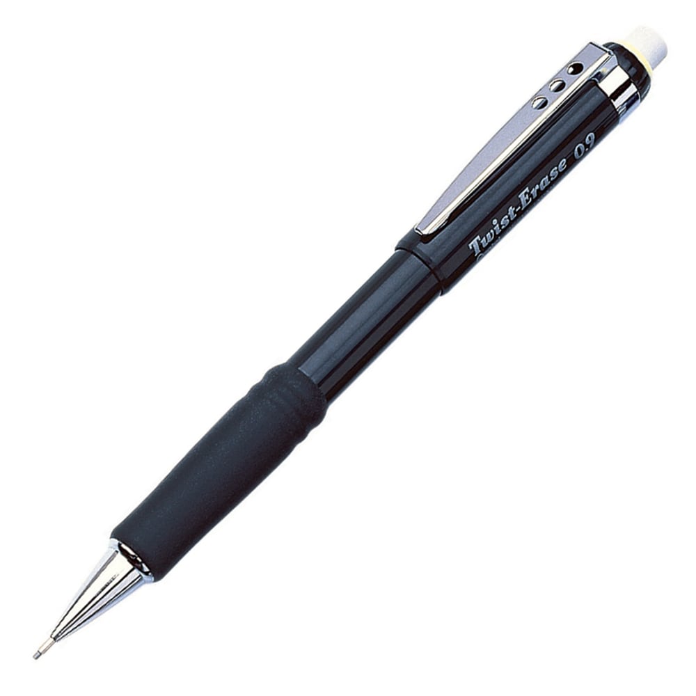 Pentel Twist-Erase III Mechanical Pencil, 0.9 mm, Black Barrel MPN:QE519-A