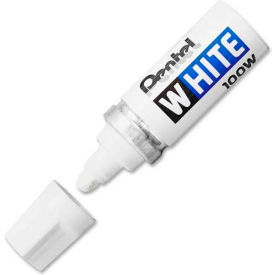 Pentel® Felt Tip White Marker Broad Point White Ink 100W