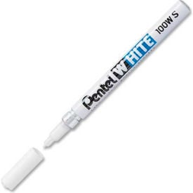 Pentel® Felt Tip White Marker Fine Point White Ink 100WS