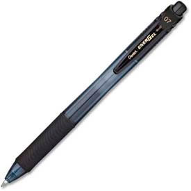 Pentel® EnerGel Retractable Gel Pen 0.7mm Metal Tip Black Ink Dozen BL107A