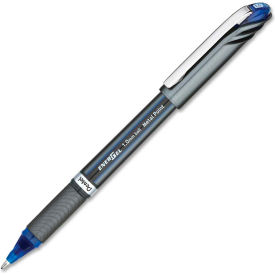 Pentel® Liquid Gel Pens - Blue Ink - Gray Barrel - Dozen BL30C