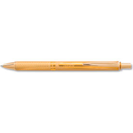 Pentel® EnerGel Alloy Retractable Gel Pen Medium 0.7mm Black Ink Gold Barrel BL407XABX