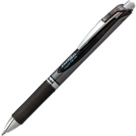 Pentel® EnerGel RTX Retractable Gel Pen Bold 1mm Black Ink Black/Gray Barrel BL80A