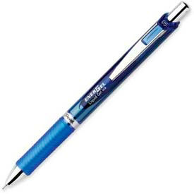 Pentel® EnerGel Retractable Gel Pen Refillable Needle Tip 0.5mm Blue Ink BLN75C