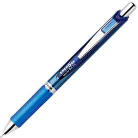 Pentel® EnerGel Retractable Gel Pen Refillable Metal Tip 0.7mm Blue Ink BLN77C