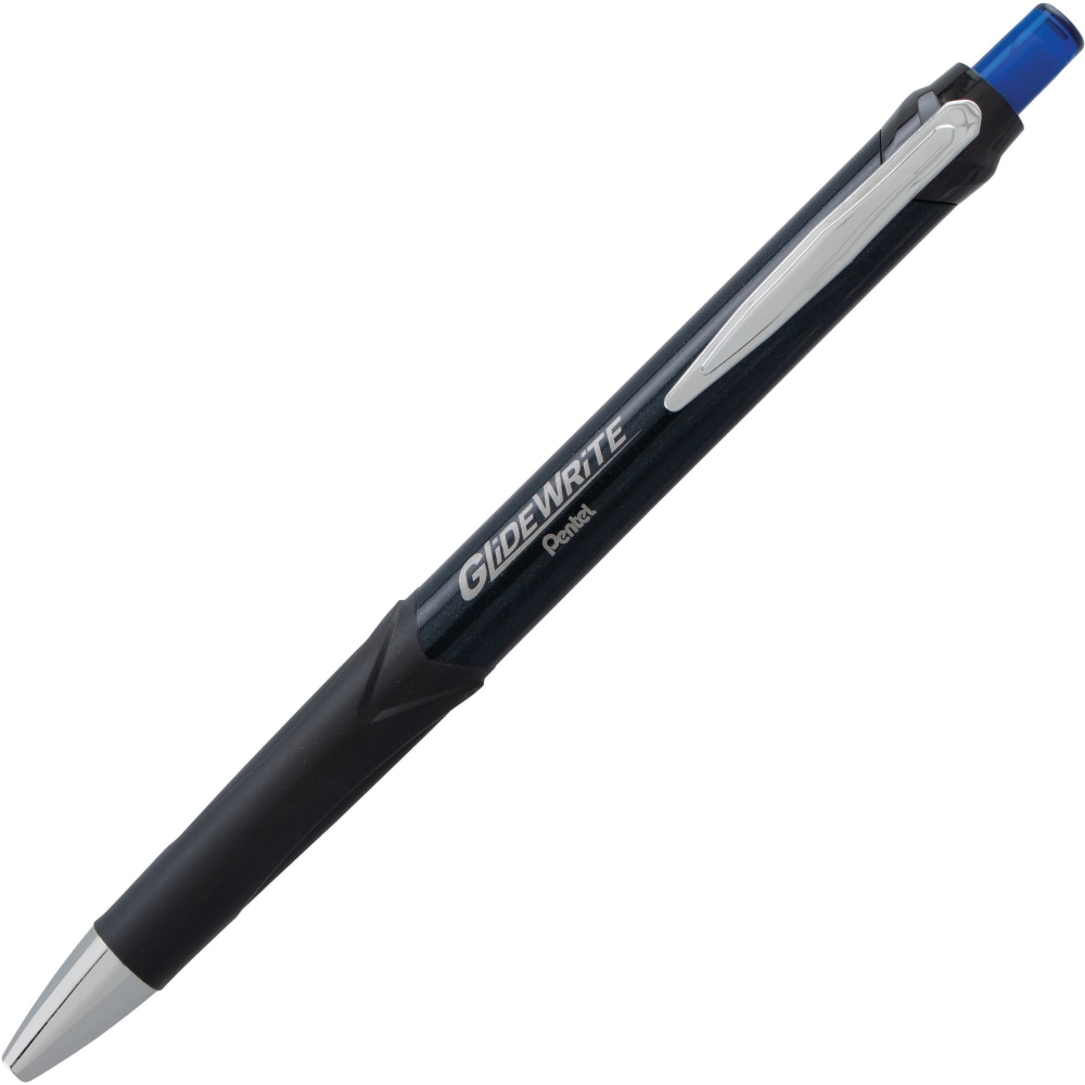 Pentel GlideWrite Signature Gel Ballpoint Pen - 1 mm Pen Point Size - Blue Gel-based Ink - 1 Dozen MPN:BX930AC