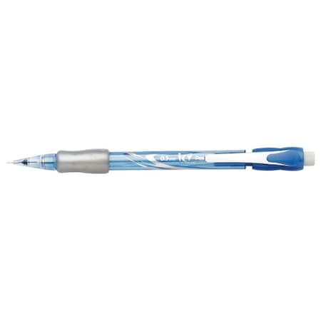 Icy Mechanical Pencil, 0.5 mm, HB (No 2), Black Lead, Transparent Blue Barrel, PK12 MPN:PENAL25TC