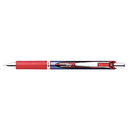 EnerGel RTX Gel Pen, Retractable, Fine 0.5 mm, Red Ink, Red/Blue Barrel MPN:PENBLN75B