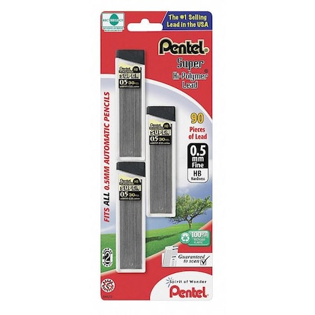 Lead Refill, Erasable, HB, PK90 MPN:PENC25BPHB3K6
