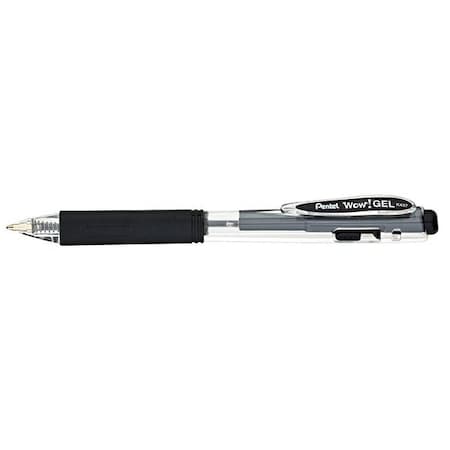 Gel Gel Pen, Medium 0.7 mm, Black PK12 MPN:PENK437A