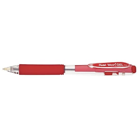Gel Gel Pen, Medium 0.7 mm, Red PK12 MPN:PENK437B